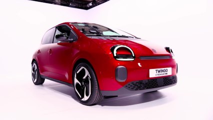 Renault Twingo E-Tech electric Design Preview in Absolute Red