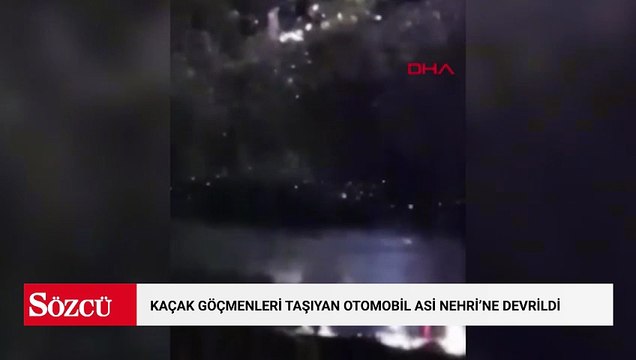 Hatay'da kaçak göçmenleri taşıyan otomobil Asi Nehri'ne devrildi