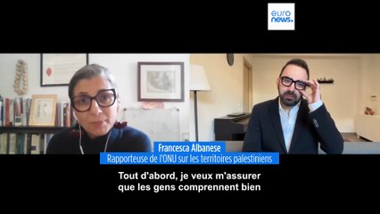 Exclusif : "ll n'y a pas de véritable cessez-le-feu (à Gaza)", affirme la rapporteuse spéciale de l'Onu pour les territoires palestiniens