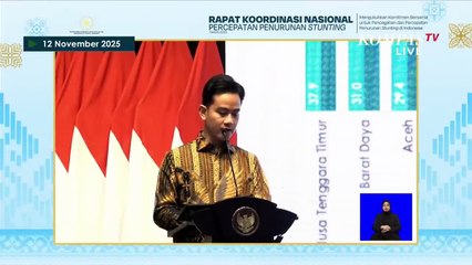 [FULL] Wapres Gibran Tanya Wagub Jabar Erwan-Bupati Klungkung di Rakornas Stunting Kemenkes