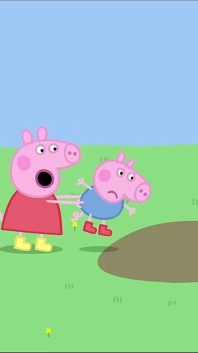 A Big Muddy Puddle! 🐽 #shorts - Peppa Pig