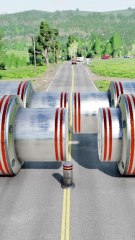 Realistic BeamNG Drive car crash physics. Watch in