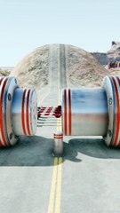 Realistic BeamNG Drive car crash physics. Watch in