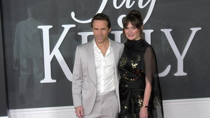 Alessandro Nivola and Emily Mortimer attend the red carpet premiere of Netflix's "Jay Kelly" in Los Angeles