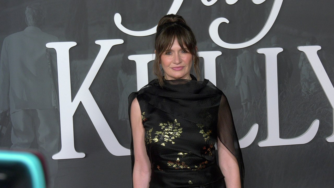 Emily Mortimer attends the red carpet premiere of Netflix's "Jay Kelly" in Los Angeles