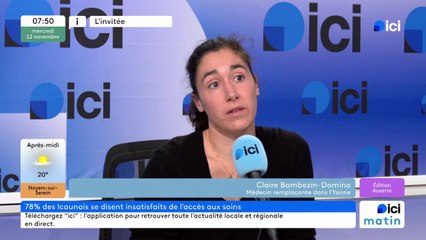 Santé dans l'Yonne : "Plein de choses à faire à Auxerre", estime Claire Bombezin-Domino, médecin remplaçante