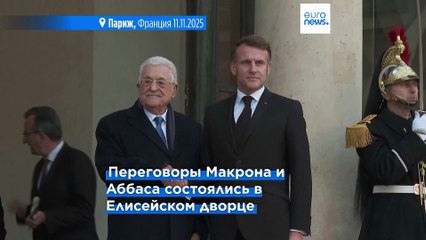 Макрон и Аббас объявили о создании "совместного комитета" по разработке конституции государства Палестина
