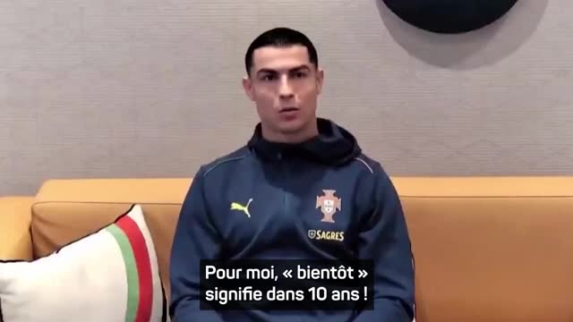 Portugal - Cristiano Ronaldo sur sa retraite : "Pour moi, "bientôt" signifie dans 10 ans…"