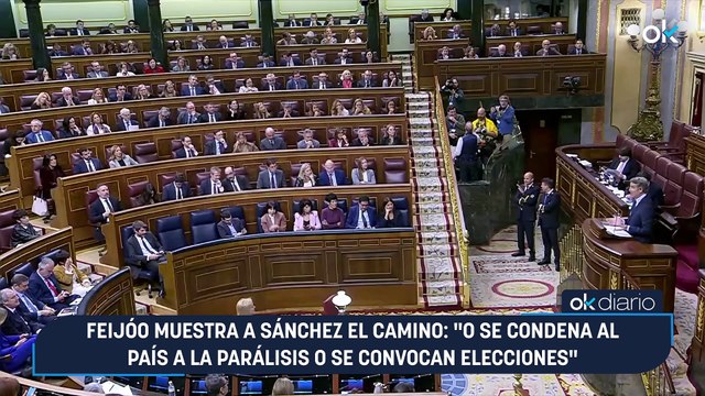 Feijóo muestra a Sánchez el camino: O se condena al país a la parálisis o se convocan elecciones
