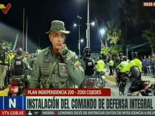 ZODI Cojedes despliega los Comandos de Defensa Integral para garantizar la paz en el territorio