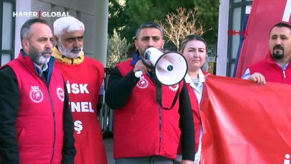 İzmir'de işçilerin oturma eylemi 2'nci gününde