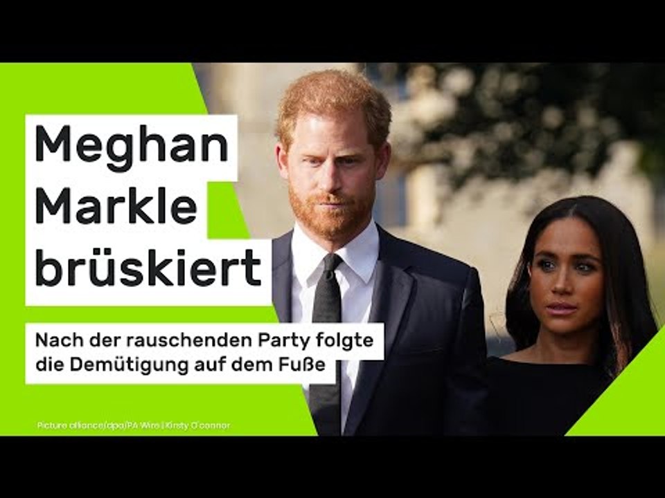 Meghan Markle brüskiert: Nach der rauschenden Party folgte die Demütigung auf dem Fuße