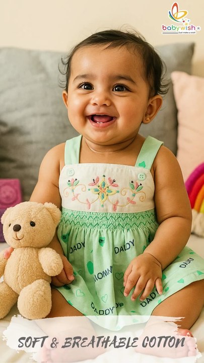 Cutest Baby Frocks!  Soft 100% Cotton Dresses for Daily & Party Wear | Beautiful Prints by Babywish | Shop Now!