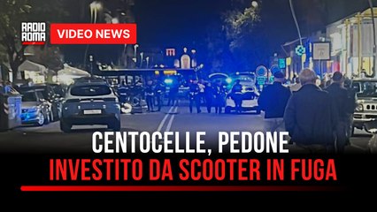 Centocelle, pedone investito da scooter in fuga
