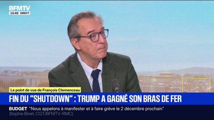 Le point de vue - Donald Trump se félicite de la fin du shutdown, après 40 jours de blocage budgétaire