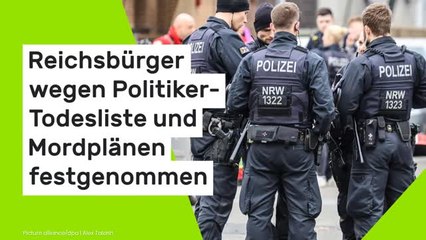 Auch Merkel und Scholz als Anschlagsopfer: Reichsbürger wegen Politiker-Todesliste und Mordplänen festgenommen