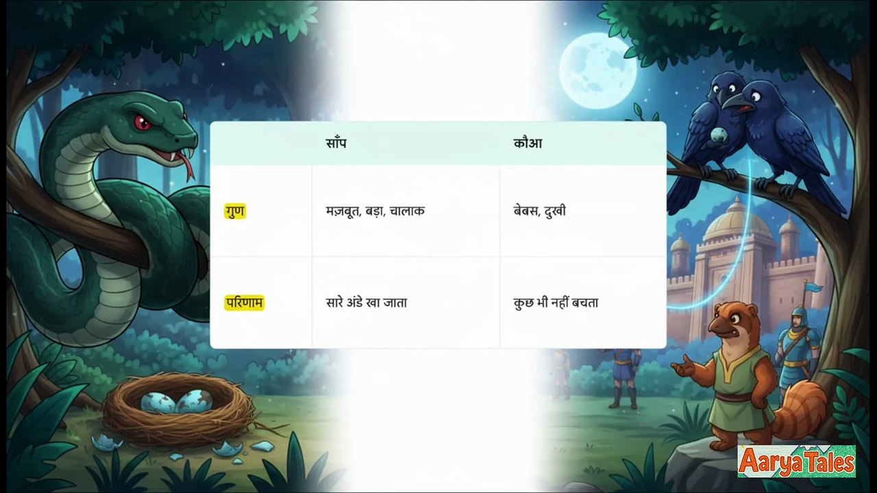 Panchtantra #2 - साँप और नेवला की दोस्ती और बहादुरी की कहानी