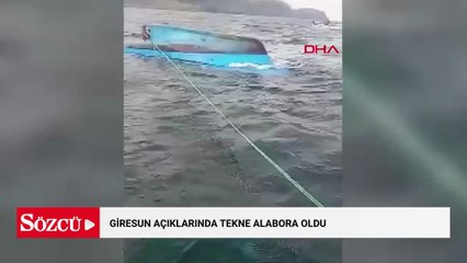 Giresun açıklarında tekne alabora oldu; 1 kişi öldü, 2 balıkçı kurtarıldı
