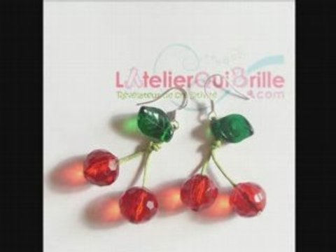 Tutoriel n°2 : boucles d'oreilles cerises