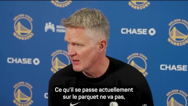 Warriors - Kerr : Nous ne jouons pas bien depuis la deuxième semaine de la saison