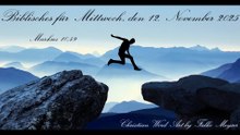 Biblisches für Mittwoch, den 12. November 2025, zu Markus 10,49