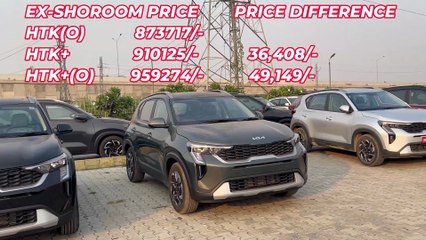 Kia Sonet Most Value For Money Variant Comparison HTK(O) HTK+ & HTK+(O) All Doubt Clear