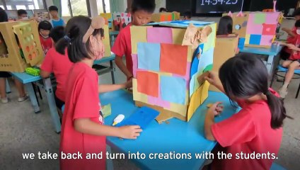 Seaside School Turns Marine Trash Into Art