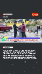 “Quería darle un abrazo”: ciudadano se emociona al ver al presidente rodrigo Paz en inspección sorpresa