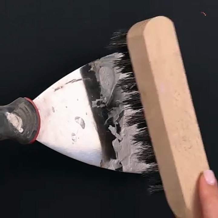 What a genius tool you can make to get rid of dried cement!