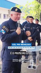 Pela primeira vez, PM 'batiza' unidade com nome de um praça; assista