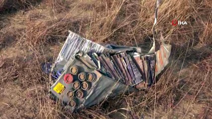 Gürcistan'da Düşen TSK'ya Ait Kargo Uçağının Enkaz Alanında İncelemeler Sürüyor