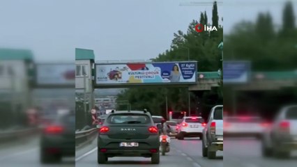 Yatarak Motosiklet Süren Maganda Kamerada