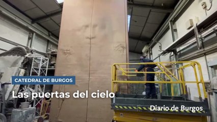 Antonio López culmina las puertas esculpidas para la fachada de la Catedral de Burgos