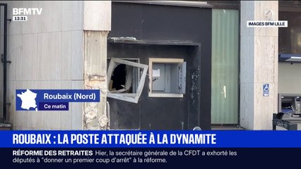La Poste à Roubaix ciblée par une explosion puis braquée par quatre hommes