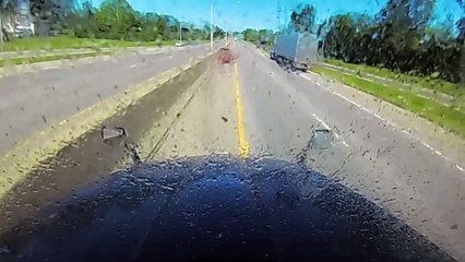 semi truck dash cam footage  (2025) #9