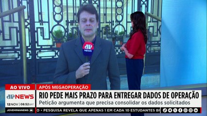Governo do RJ pede mais prazo a Moraes para entregar dados de operação