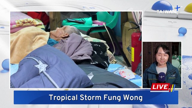 Evacuees Take Shelter, Business Close as Tropical Storm Nears Taiwan