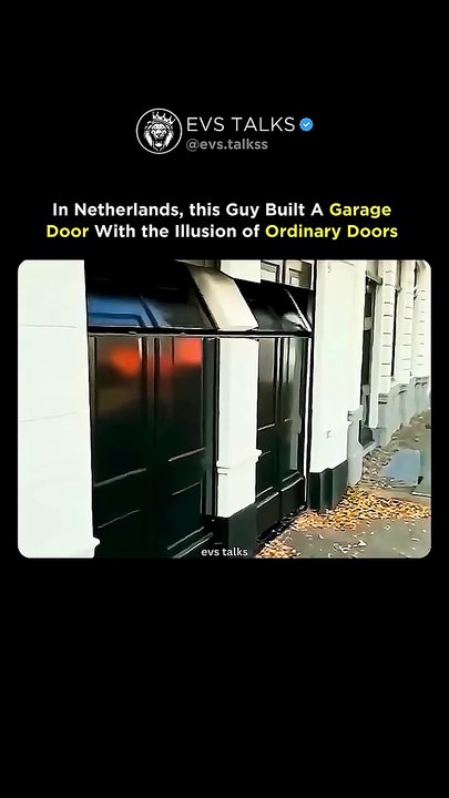 This Guy Turned His Garage Door into an Optical Illusion 😱🎨 _ Looks Like a Normal Door! 🤯