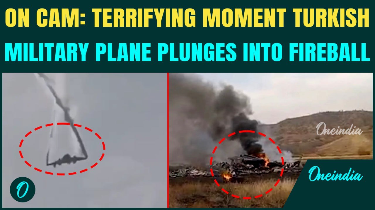 Turkish C-130 Military Plane Crash SHOCKING VIDEO! Horrifying Moment Plane EXPLODES Mid-Air, CRASHES
