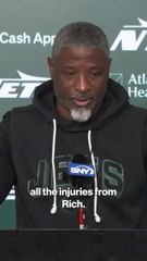 Aaron Glenn tells media to get all injury updates from ESPN's Rich Cimini