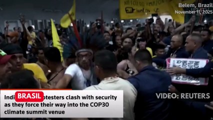 Manifestantes irrumpen en la sede de la cumbre COP30