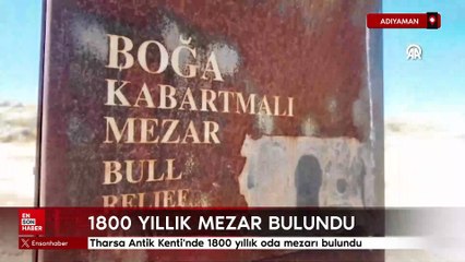 Adıyaman'da  Tharsa Antik Kenti'nde 1800 yıllık oda mezarı bulundu