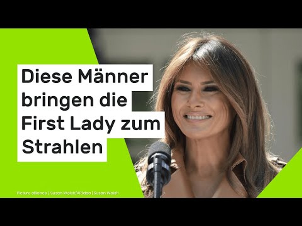 Melania Trump: Nicht Ehemann Donald - diese Männer bringen die First Lady zum Strahlen