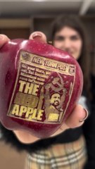 This quirky NYC artist brings Post covers to life by carving them into apples