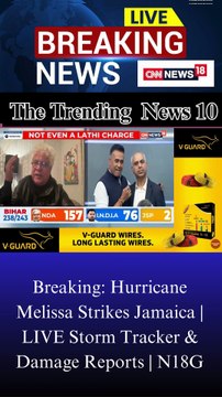 Breaking: Hurricane Melissa Strikes Jamaica | LIVE Storm Tracker & Damage Reports | N18G
