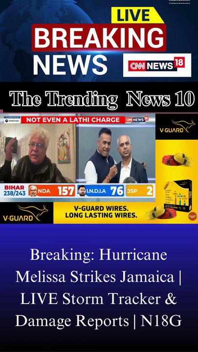 Breaking: Hurricane Melissa Strikes Jamaica | LIVE Storm Tracker & Damage Reports | N18G