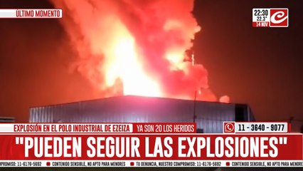 Crónica en el polo industrial de Ezeiza: Así está la zona de la explosión