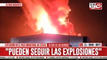 Crónica en el polo industrial de Ezeiza: Así está la zona de la explosión