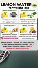 🍋 How Lemon Water Supports Weight Loss