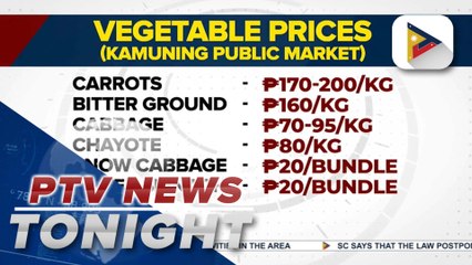 Price hikes in basic goods noted in public markets amid delivery delays after recent storms